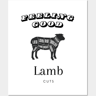 Lamp Cut Lamp Chop Lamb Loin Posters and Art